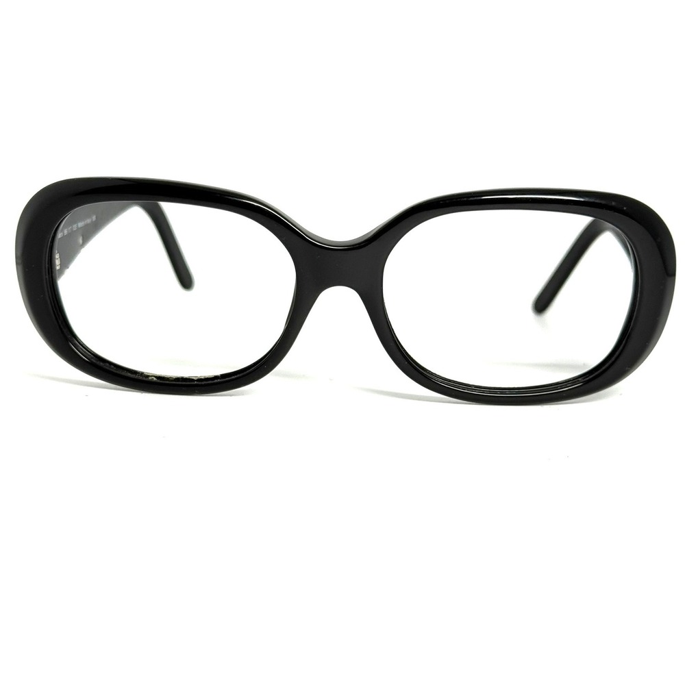 Kirkland Signature Muscat 545179 Black Oval Eyeglass Frames Made in Italy 56/17
